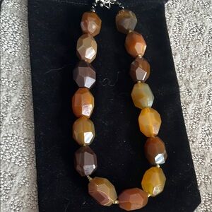Faceted Stone Necklace